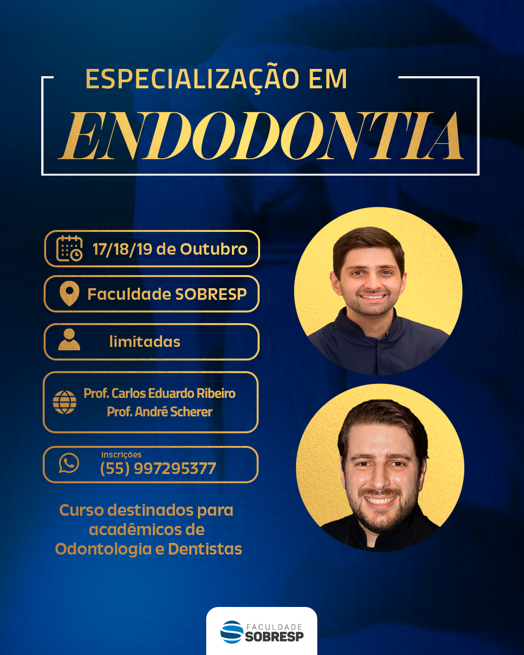 Especialização em Endodontia - Faculdade SOBRESP