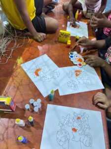 SOBRESP Araguari: acadêmicos desenvolveram ações de recreação e socialização com crianças no Araguari Tênis Clube.