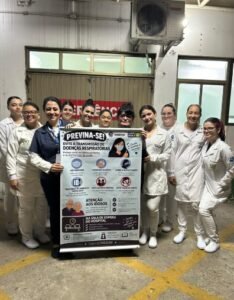 Enfermagem SOBRESP: acadêmicos promoveram orientações sobre prevenção de doenças respiratórias no Pronto Atendimento Municipal.